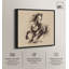 «Bucking Horse», reproduction d'art sur toile encadrée par Art Remedy, cadre noir, 12 x 12-129611341-129611334