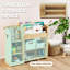 Organisateur de rangement pour enfants avec étagère ouverte, naturel