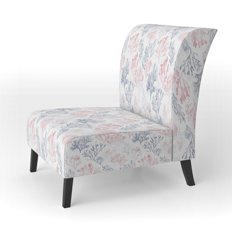 Fauteuil de chambre Coastal Accent - bleu clair et bleu, Pantoufle sans accoudoirs