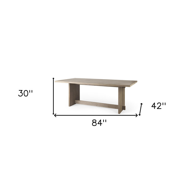 Table de salle à manger 84 "taupe