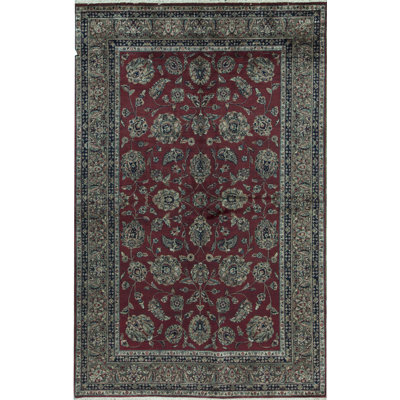 Tapis noir et vin de haute qualité noué à la main