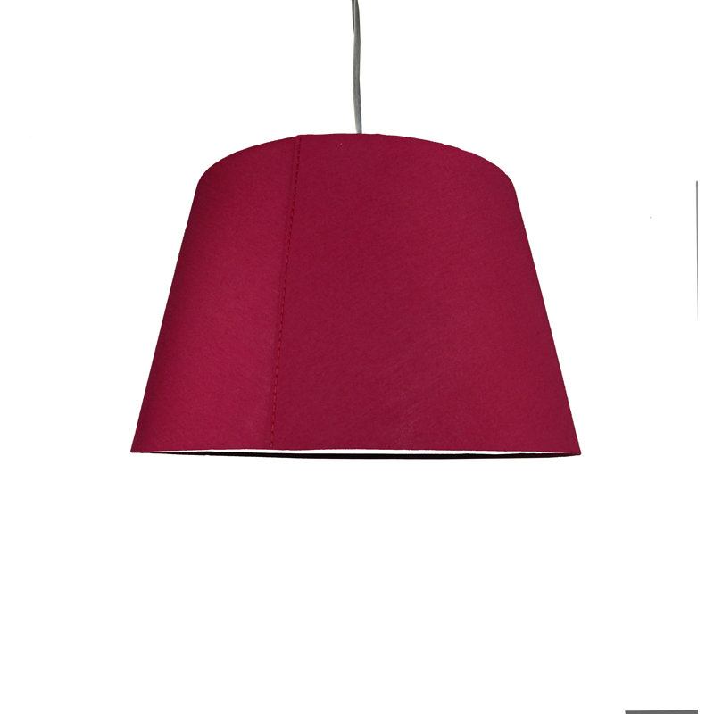 Cotton Empire Lamp Shade ( Clip On ), Burgundy, H22 x W35 x D35cm