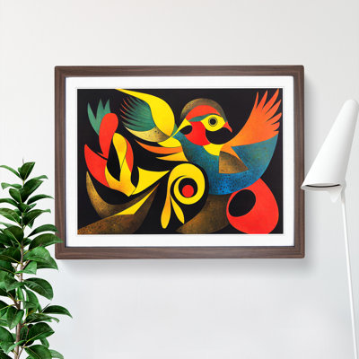 Extravagant Phoenix Bird Abstract - Single Picture Frame Print