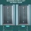 La porte de douche pliante l 32 po x H 72 po haute performance 32 po x 72 po avec verre trempé offre un look sans faille