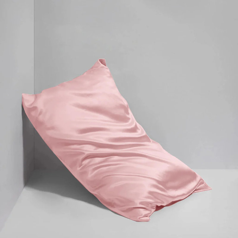 Luxury Satin Pillow Covers (Pack of 2) - Anti-Frizz, Wrinkle-Free & Easy Care, Pink
