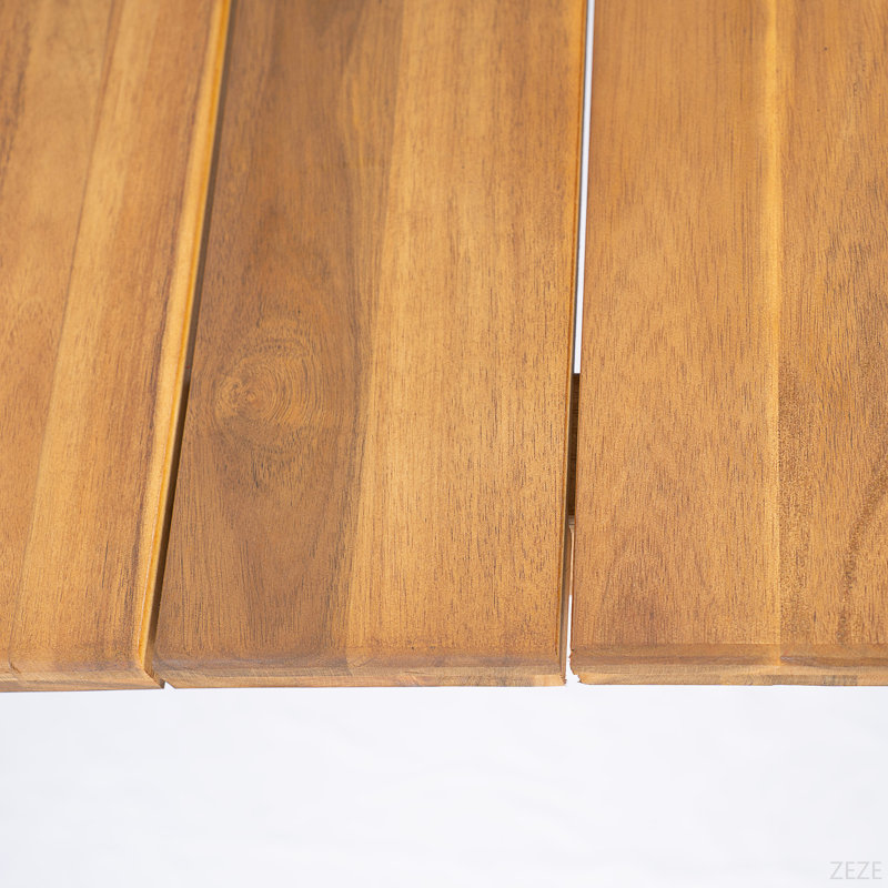 Acacia Wood 79"L Outdoor Dining Table