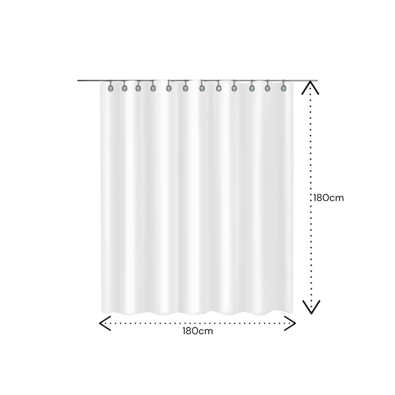 City Shower Curtain, Grey Striped