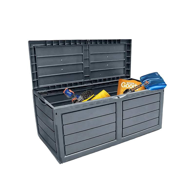 Rebrilliant Nadel 52cm W 320L Plastic Deck Box in Dark Grey