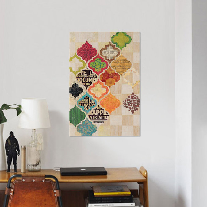 «Moroccan Mod II» par Gray Perkins, impression sur toile, H 40 po x l 26 po x P 1,5 po, Toile tendue, Pas de tapis