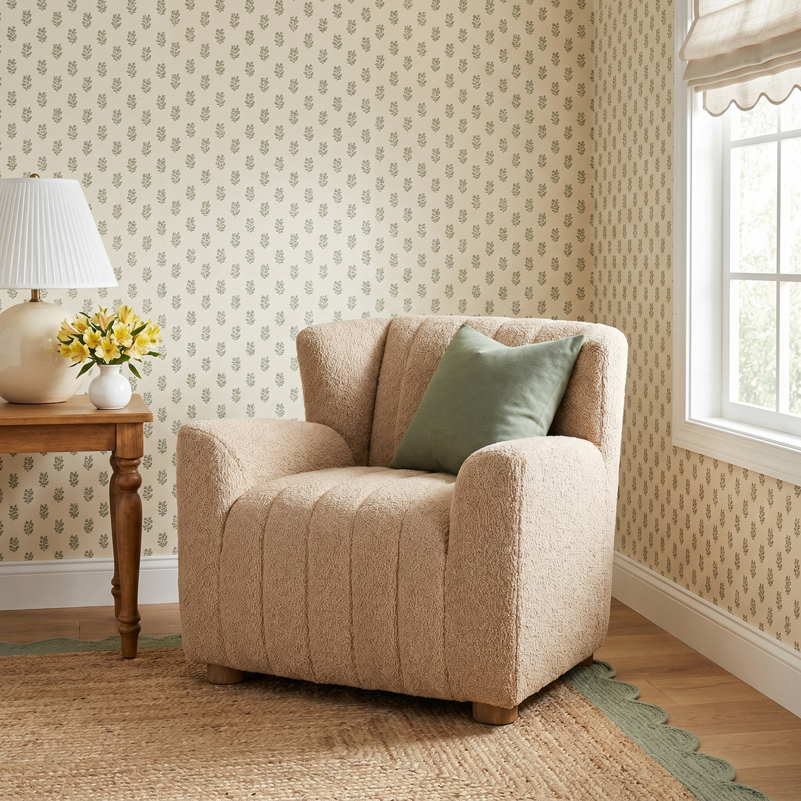 Sava Upholstered Wingback Chair