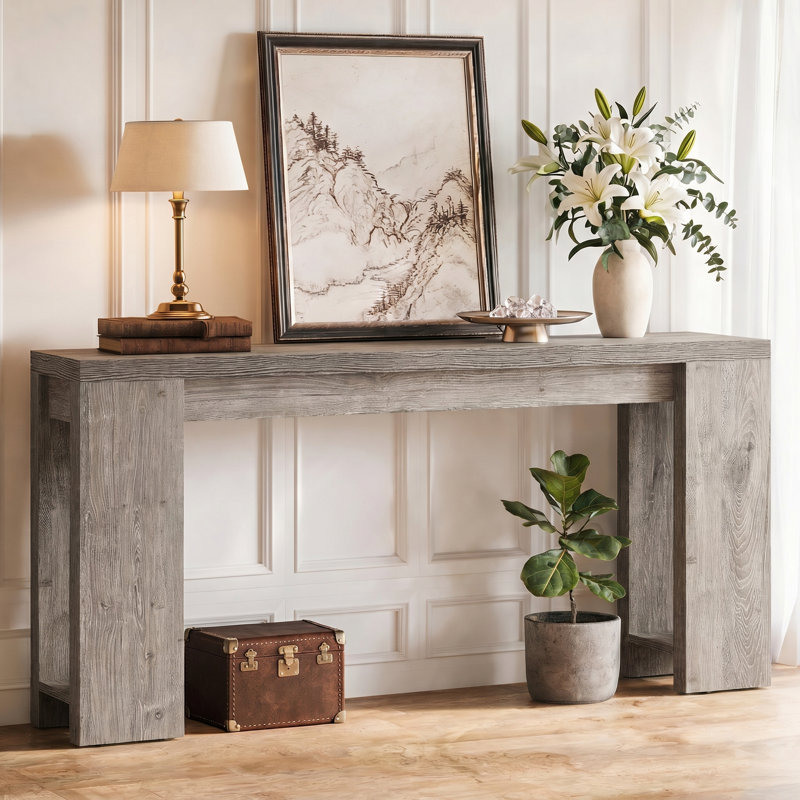 Console 70,9 po pour vestibule, Gris
