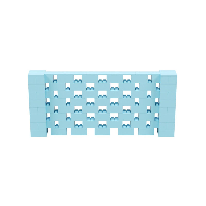 Ensemble mural 4 po de haut Everblock, Bleu clair, 108"