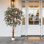 Arbre de bougainvillée artificiel en pot 5,2 pi, plante en soie artificielle réaliste pour la décoration intérieure et extérieure