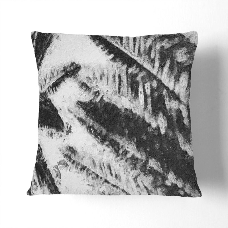 Square Throw Cushion, Black, 55cm H x 55cm W x 20cm D