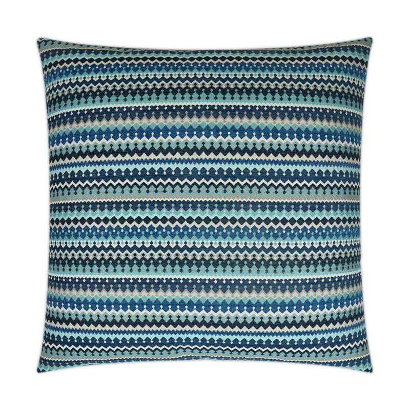 Denmark Pillow Cover & Insert, Indigo, Square 24"