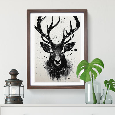 Graffiti Stag - Single Picture Frame Print