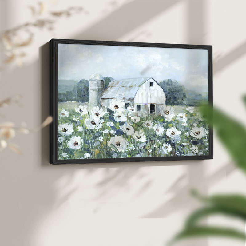 Dream Fields -Framed Print - Restickable, H 22 po x l 28 po, Noir, noir, noir, noir