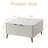  35" Square Lift Top Coffee Table with Fluted Cabinet Door, Organic Modern Wood Coffee Table with Hidden Storage and Rounded Corners for Living Room, Apartment & Small Spaces-1091253922