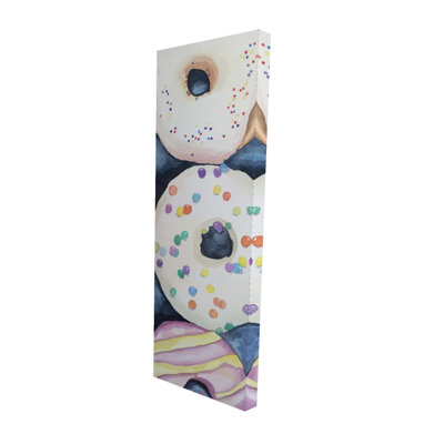 Aquarelle sur toile Donuts - Delicieuse décoration intérieure