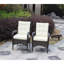 Chaises de salle à manger 2 pièces avec coussins Liberatore (coussin beige), chaise