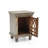 Antique Grey Wood Nightstand