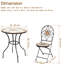 2 - Person Patio Dining Set with Round Table , Cushions Included