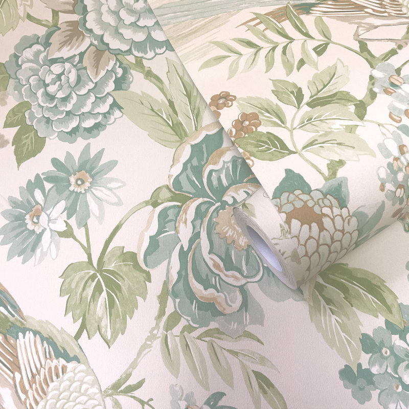 10.05m x 53cm Matte Wallpaper Roll, Teal Orange