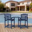 Ensemble de 2 chaises haute Adirondack avec table de connexion-1321635179