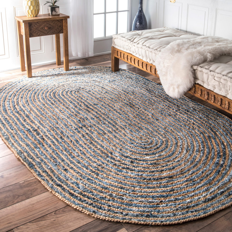 Salinas Striped Indoor Rug, Oval 5' x 8'