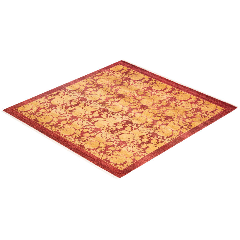 Classic One-of-a-Kind 4' 1" X 4' 2" Hand Knotted Area Rug