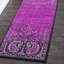 Tapis oriental lilas / noir Yareli-29199444