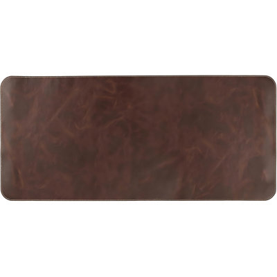 Top Grain Leather Extended Mouse Pad,Brown