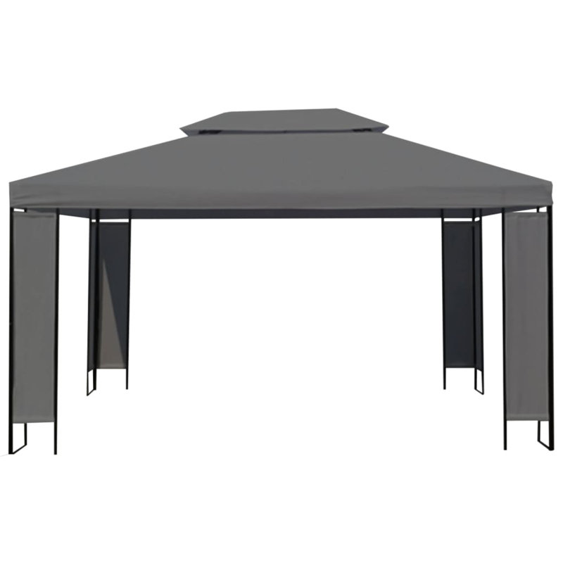 13.1 Ft. W x 9.8 Ft. D Steel Grill Gazebo, Anthracite