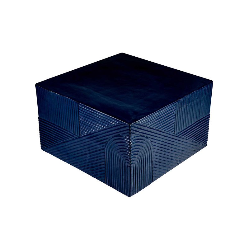 Provenance Signature Outdoor Square Coffee Table, Indigo