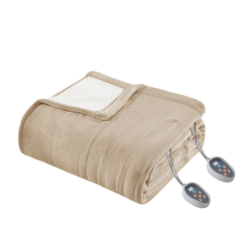 Couverture chauffante Gracie Mills Trevor, Très grand, Indigo