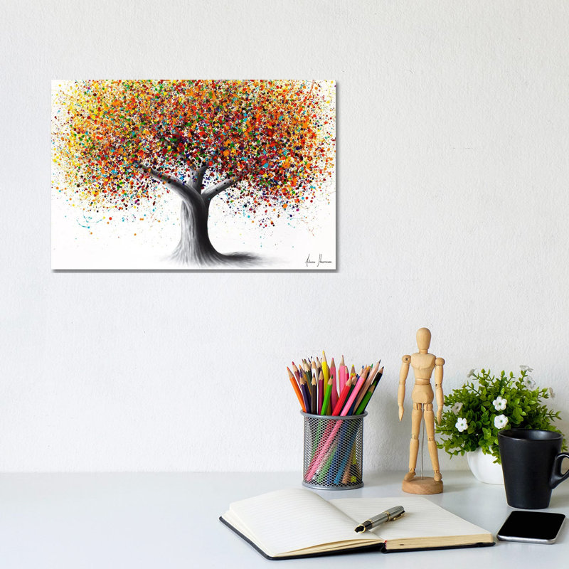 Peace Tree by Ashvin Harrison - Gallery-Wrapped Canvas Giclée on Canvas, No Frame, 20.32 cm H x 30.48 cm W