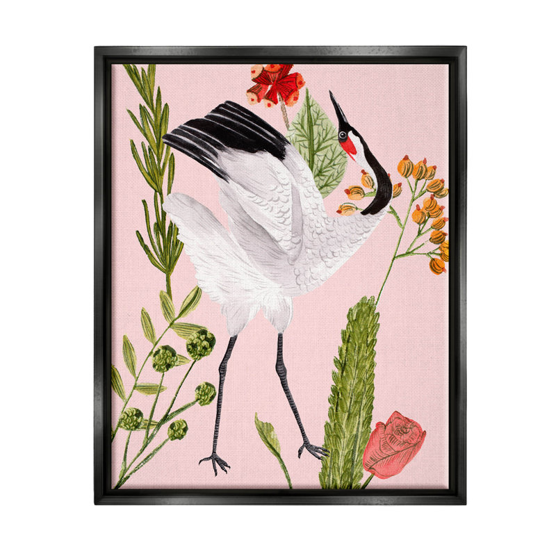 Illustration de giclée botanique tropicale par Melissa Wang, H 31 po x l 25 po x P 1,7 po, Cadre flottant noir de jais