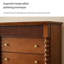 Commodes et commodes rectangulaires en bois manufacturé cerisier foncé