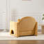 Fauteuil d'appoint surdimensionné en chenille de style moderne avec méridienne simple pour salon, chambre à coucher-1725108000