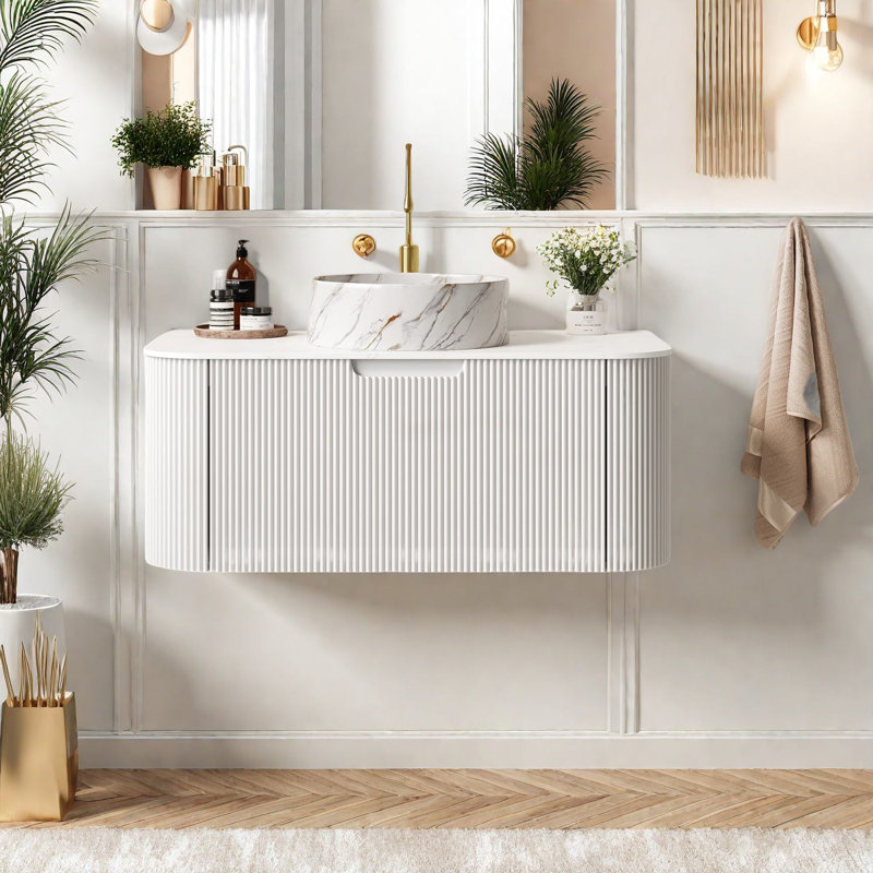 Meuble-lavabo et lavabo 36 po Modern White