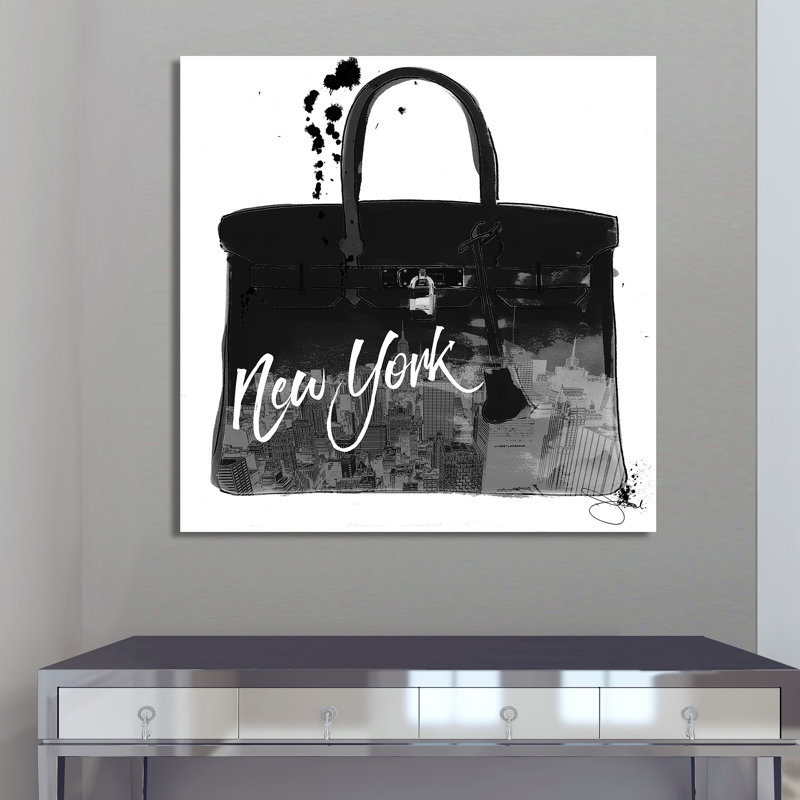 «Black New York», impression sur toile, H 28 po x l 28 po x P 1,5 po, Toile tendue
