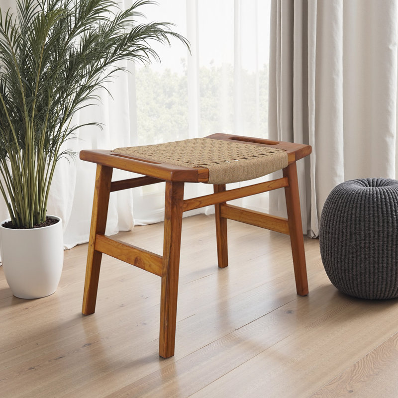 Tabouret en bois massif Charleeann