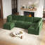 Canapé modulable 6 places de 310 cm de large avec poufs, montage facile sans outils, tissu chenille-181663933