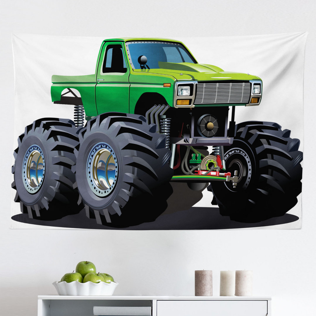 Tapisserie Riesiger Monster-Pickup-Truck