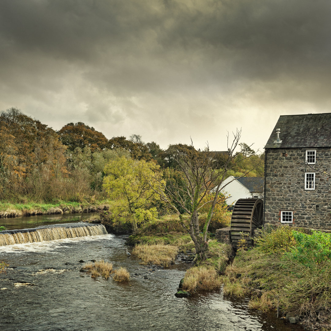 Wassermühle in Bushmills von Mammuth - Druck