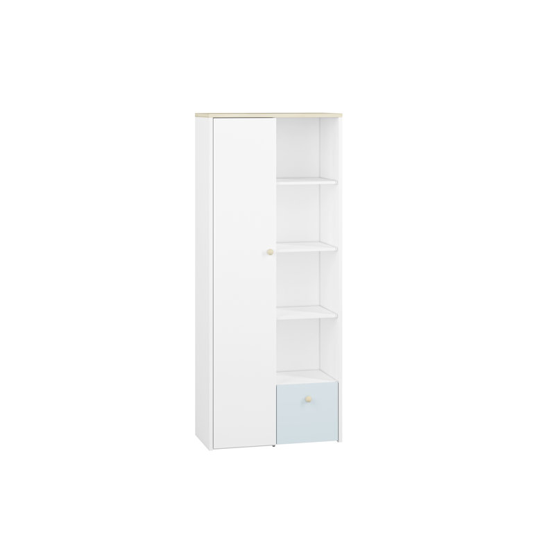 192.7cm H x 79.7cm W Geometric Bookcase