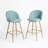 Asotin 26" Seat Height Swivel Upholstered Counter Stools Barstool with Backrest Footrest for Kitchen Island Dining Room-1854403124-1854403130