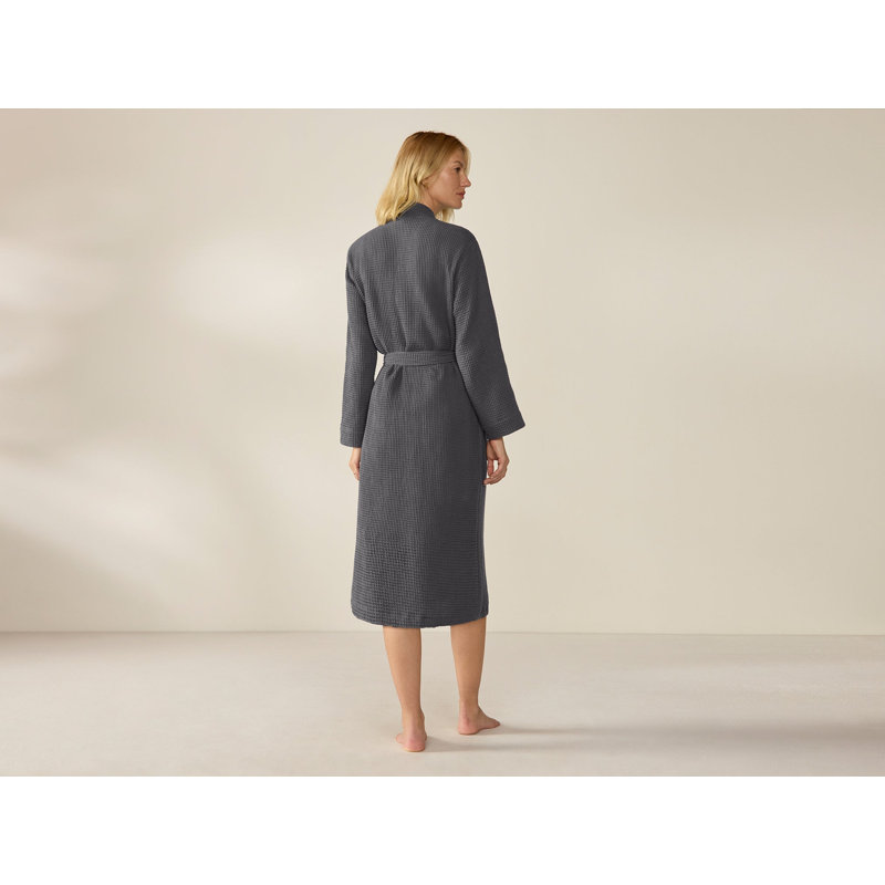 Pebbled Terry Robe, Large/XLarge, Shadow