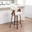 Tabouret de comptoir pivotant rembourré Providence