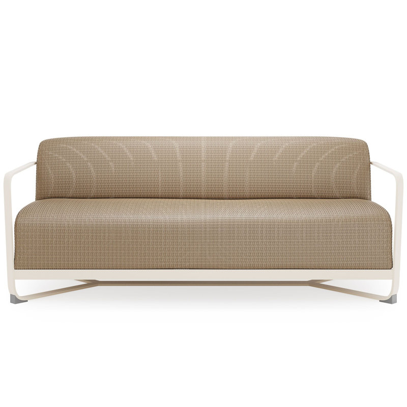 Juno Outdoor 3 - Seat Patio Sofa, Matte White